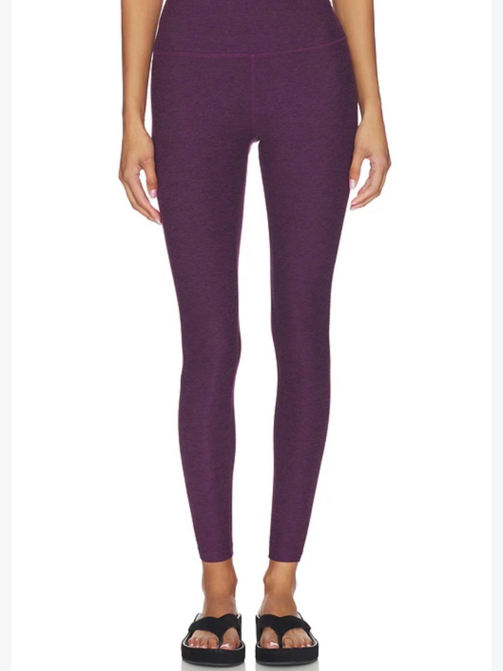 NWOT Women's High-Waist Spacedye Purple Leggings